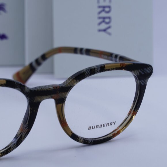 Burberry BE2429 4163 Cat Eye Eyeglasses 50mm – Check Sand - Picture 5 of 11